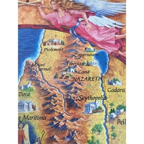 Caltime nativity advent calendar with bible references Christmas new vintage - Picture 4 of 5